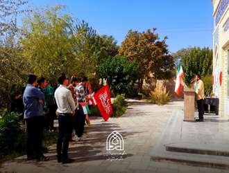 برگزاری آیین اهتزاز پرچم جمهوری اسلامی ایران در دانشکده علوم قرآنی بجنورد 